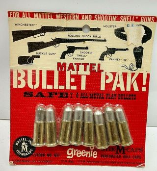 1958 Mattel Fanner 50 7 Winchester Rifle Nos Bullet Pak