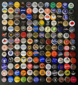 156 Different Worldwide Beer Bottle Caps/crowns Mostly Obsolete,  Some Rare