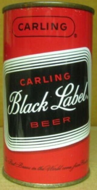 Carling Black Label Beer Ss Flat Top Can,  Baltimore,  Maryland,  Virginia Tax Lid