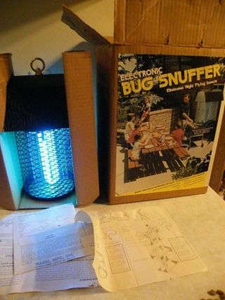 Vintage Bug Snuffer Bug Mosquito Killer Zapper Light Lamp Model Ub - 50
