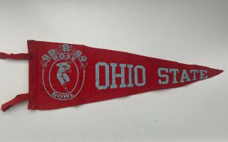 Vintage Ohio State Buckeyes Football Pennant Rose Bowl 27” Long Old