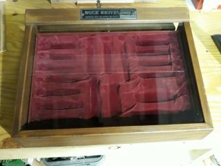 Buck Knife Display Case In Really Complete.