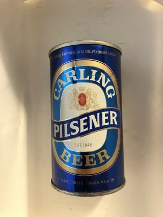 Carling 12oz pull tab beer can Carling Brewing Vancouver,  CANADA 3
