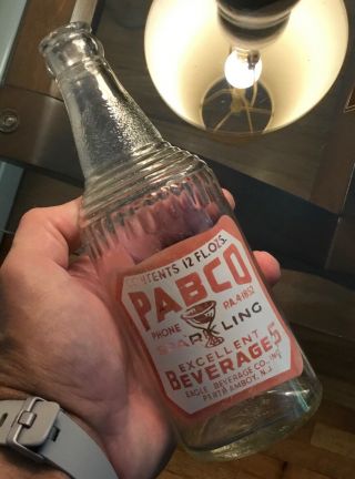 Fancy Old Perth Amboy Nj Soda Bottle Pabco By Eagle Beverages Acl Advertising