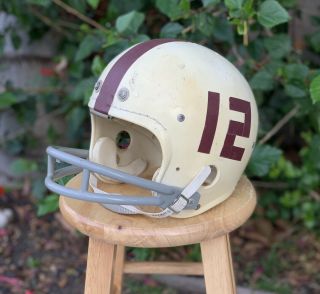 Vintage 1960s Spalding Titanite Football Helmet Sz 7 1/4 Johnny Unitas Ps6 - 5
