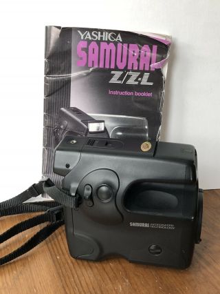 Vtg Yashica Samurai Z X3.  0 Half Frame Slr Camera Kyocera 25mm - 75mm 1:4.  0 - 5.  6