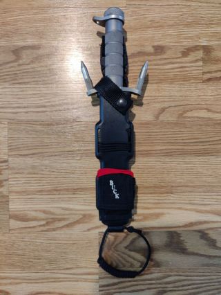 Buck 184 Survival Knife,  Variation 3,  With Sheath,  Pouch And Compass