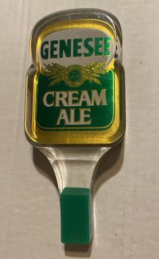 Vintage Genesee Cream Ale Acrylic Beer Tap Handle