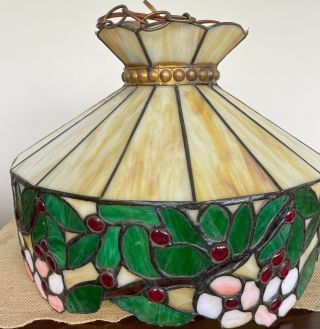 Tiffany Style Vintage Hanging Ceiling Lamp Stained Glass Light Chandelier