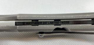 Olamic Cutlery Wayfarer 247S - 3.  5” Sheepscliffe Blade M390 - Limited Edition 4