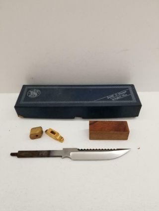 Vintage Smith & Wesson Blackie Collins Design Unassembled Fixed Blade Knife Kit