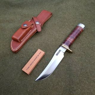 Randall Made Knives Model 3 - 5 Leather Handle Knife Solid