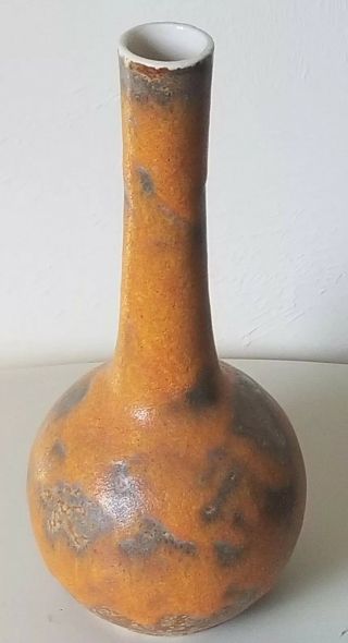 Royal Haeger Orange Peel Vase Mid Century Modern/vintage Orange Lava Glaze Vase