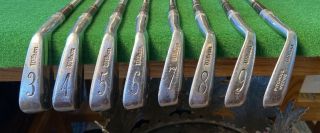 Vintage Wilson Staff Golf Club Iron Set (3 Through Pw) Steel Shafts Right Handed
