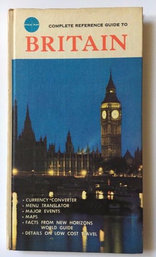 Vintage 1962 Pan Am Pan American Airlines Reference Guide To Britain Travel Book