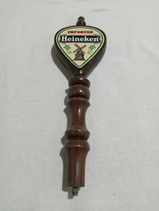 Vintage Imported Heineken Wooden Wood Beer Tap Handle