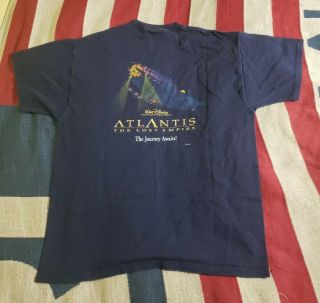 Vintage 2001 Disney Atlantis The Lost Empire Promo Movie Shirt Xl
