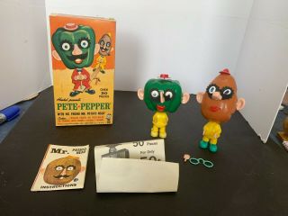 Vintage 1966 Hasbro Pete Pepper With His Friend Mr Potato Head