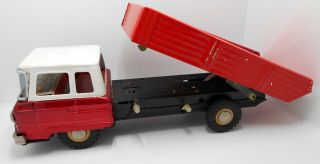 China Large Dump Truck Tipper - Vintage Friction Tin Toy