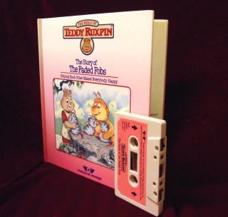 Teddy Ruxpin The Faded Fobs Book & Tape Cassette Wow 1985
