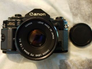 Vintage Canon Ae - 1 Film Camera With 50mm Lens - Japan - Body In