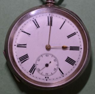 Antique Swiss Silver Keywind Pocket Watch,