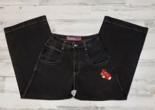 Vintage JNCO Rare Jeans Boxing Gloves 28x30 ' 90s Urban Streetwear Baggy Skater 2