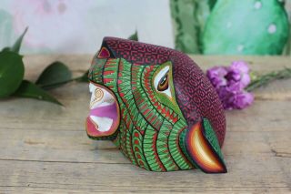 On Hold For Lee 3 Jaguar Masks Alebrije Detailed Oaxaca Mexico Folk Art