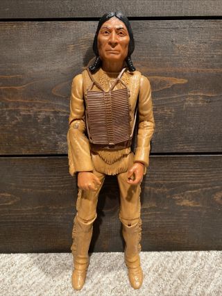 Vtg 1960 Louis Marx Chief Cherokee The Action Indian 12” Figure - Rare Euc