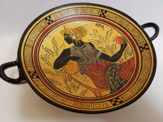 Hera Greek Goddess Rare Hellenic Ancient Art Pottery Tray Kylix