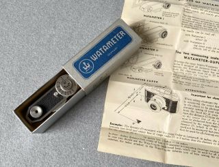 Watameter For Vintage Photo Rangefinder Cameras Made In Germany