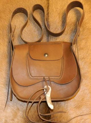 Possibles Bag,  Crossbody.  Unique Front Pocket.  Blackpowder,  Hunting.  Gusseted