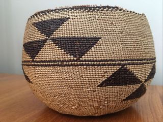 Hupa Yurok Karuk Native American Indian Northern California Hat Storage Basket