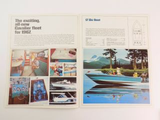 VTG 1967 Chris Craft Cavalier Full Color Sales Brochure VG 2