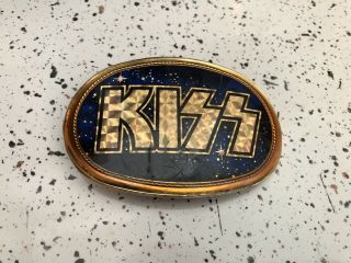 Vintage Kiss 1977 Pacifica Belt Buckle Aucoin Rare