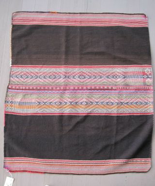 Authentic Old Bolivian Weaving Manta Awayo Tari Textile Cloth Bolivia Andes 14