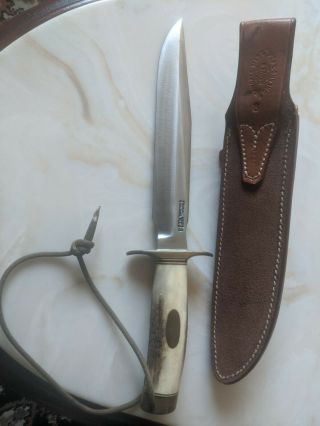 Randall Knife Knives Model 1 - 8 Fighter Stag Rare W/org Sheath,