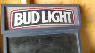 Vintage Budweiser Light Up Sign 1990 ' s Bud Light Menu Board Sign Message Board 2