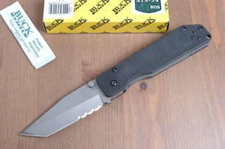 Buck Strider Tactical 880 Folding Knife Ats - 34 Tanto Blade W/ Box