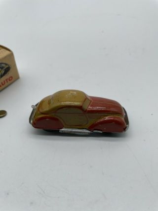 Rare 1940 ' s Distler Mighty Midget Wind Up Tin Key Box Liliput Schuco Micro Racer 3