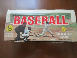 Vintage 1968 Topps Baseball Empty Box With Mantle