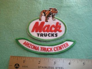Vintage Mack Trucks Set Service Dealer Hat Uniform Patch
