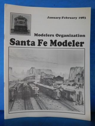 Santa Fe Modeler 1983 Jan Billboard Freight Slogans Gc&sf Mow Equipment G&i Ry
