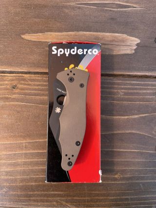 Spyderco C85gpbnbk2 Yojimbo 2 Folding Knife S90v Black Dlc Limited Ti Lynch Clip