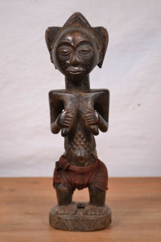African Tribal Art,  Luba Statue From Katanga Region Drc.  Congo