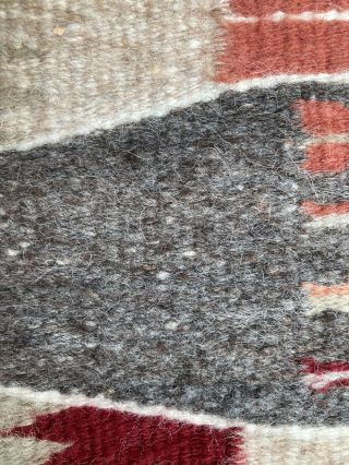 vintage Yei rug/weaving homespun wool brilliant colors vegetal dye 30x22in. 2