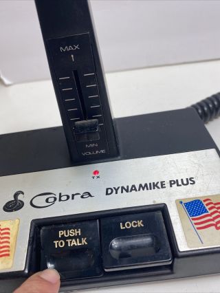 VTG Cobra Dynamike Plus Model CA - 60 Microphone Base Station Desk READ DESCRIPTIO 2