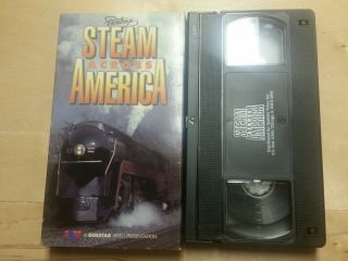Steam Across America Vhs Tape Railroad Trains Vtg Questar Pentrex 1995