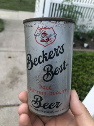 Vintage Becker’s Best Beer Can - Becker Brewing Co.  - Ogden Utah