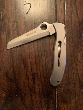 Rare Nos Vintage Spyderco Usa Seki Japan C02 Mariner Lockback Folding Knife
